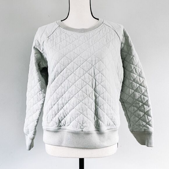 Theory Diamond Quilted Sweatshirt   - Picture 1 of 8